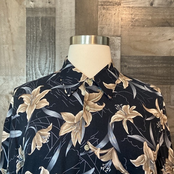 Men’s Pierre Cardin Hawaiian button up shirt XXLarge tropical beach resortwear - Picture 3 of 12